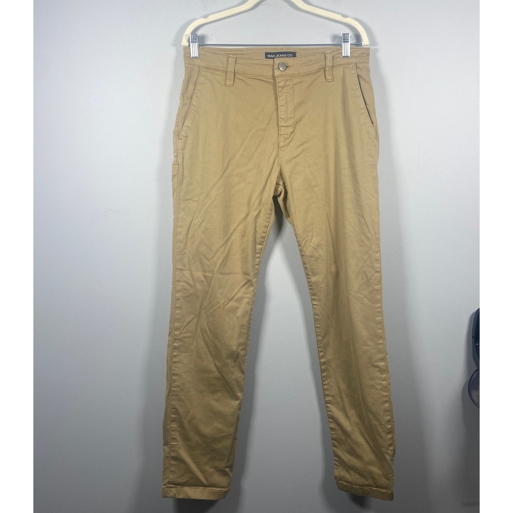 Mavi Jeans Co Edward 553 Chino Pants Men's 32x32 Tan Khaki Slim Straight Stretch